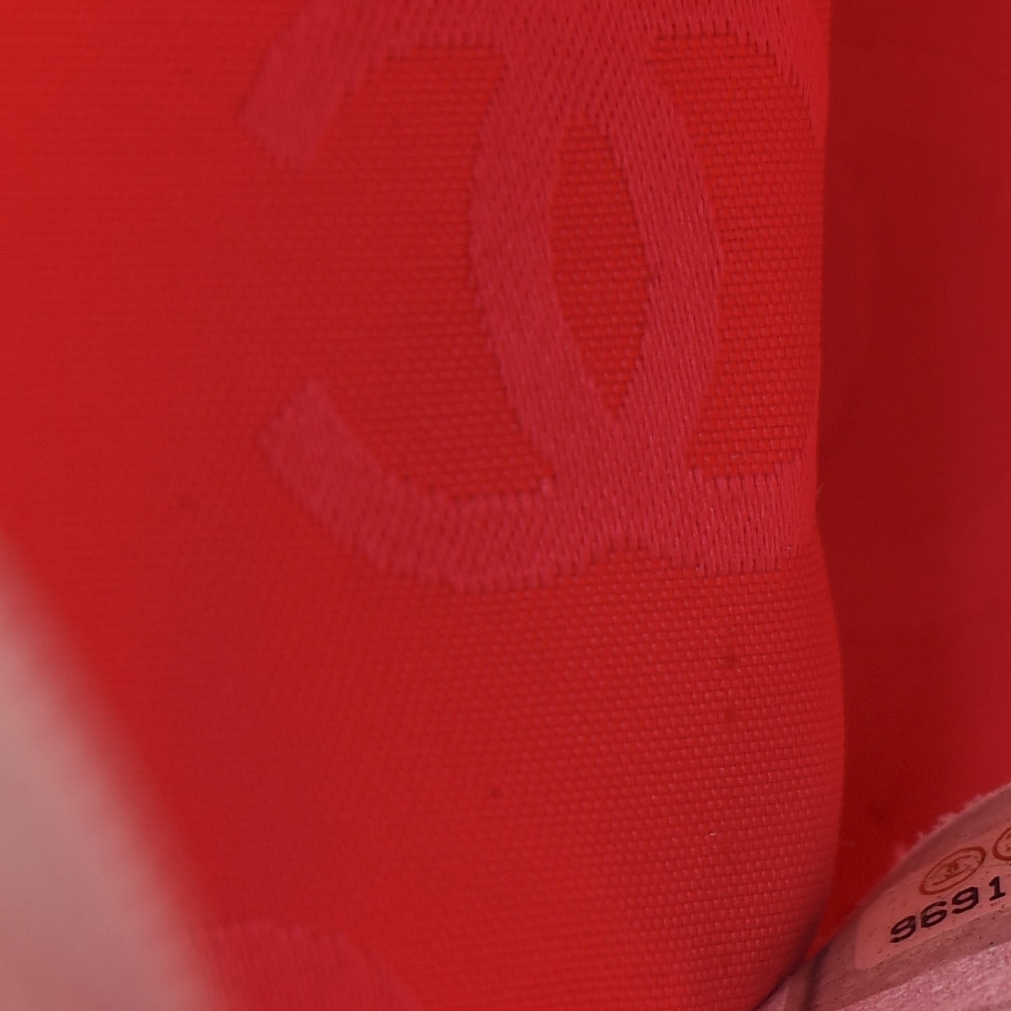 Calfskin Quilted Large Cambon Bowler White Black