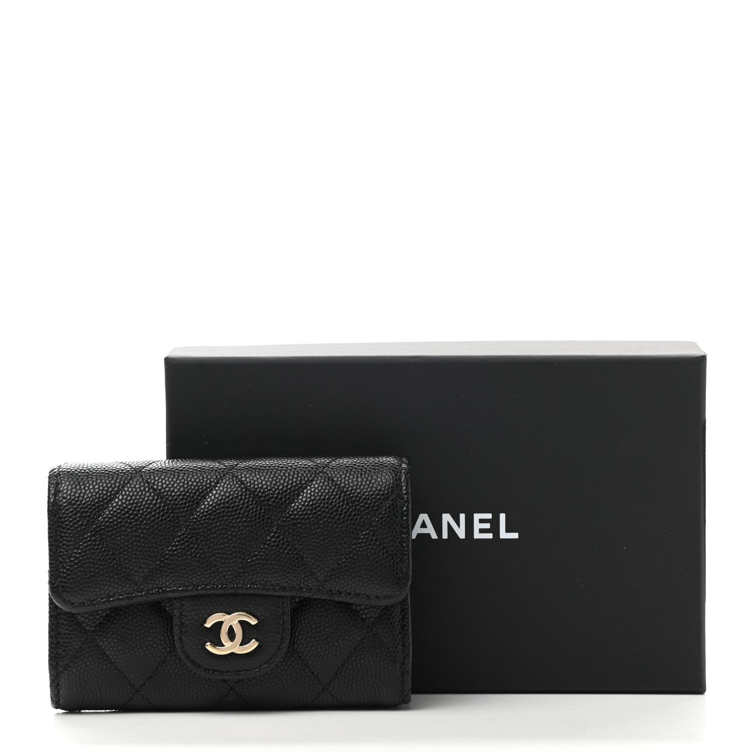 Chanel Caviar Quilted Classic 4 Key Holder Wallet Black 11 of 11