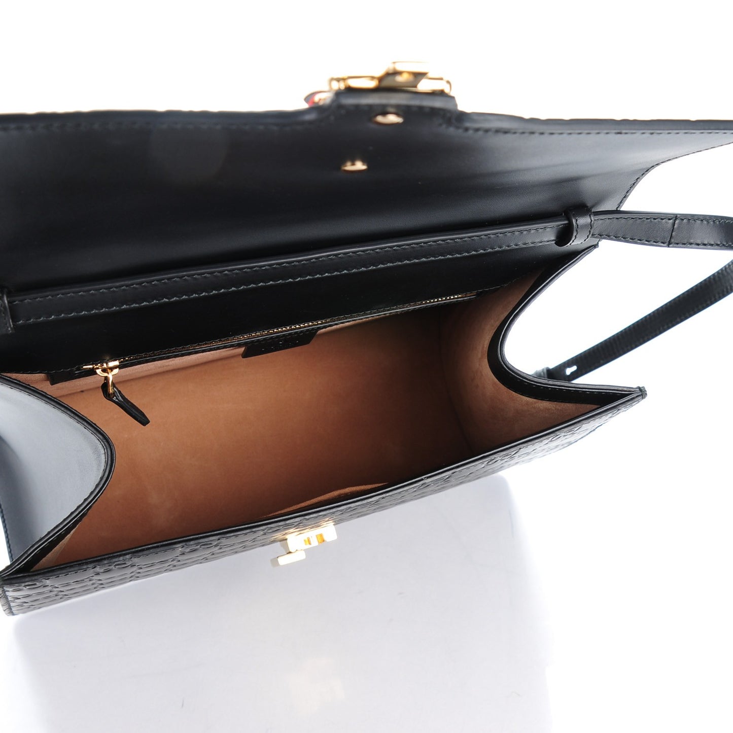 Guccissima Signature Medium Sylvie Top Handle Bag Black
