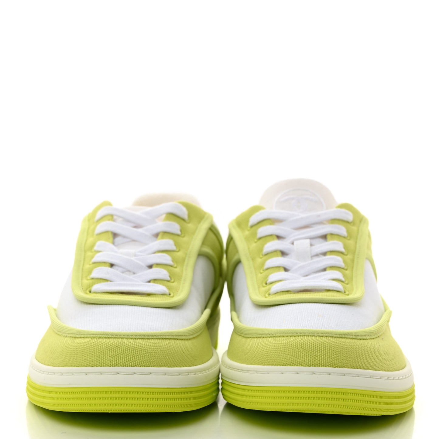 Fabric Womens Logo Sneakers 37 Green