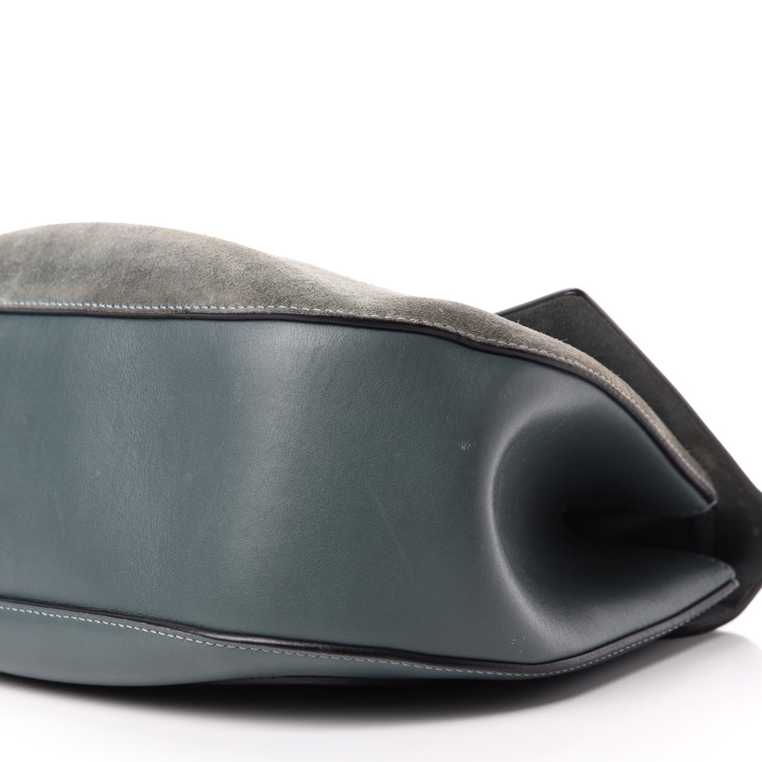 Chloe Suede Smooth Calfskin Drew Shoulder Bag Cloudy Blue 7 of 11