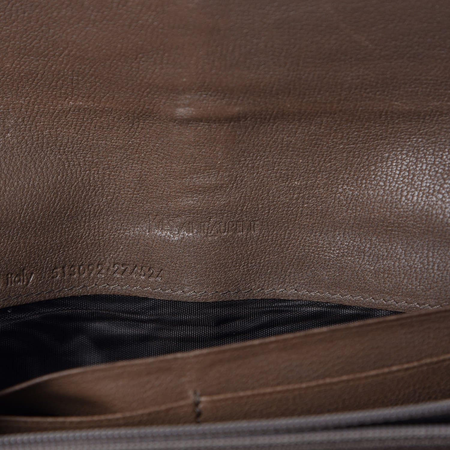 Saint Laurent Calfskin Classic Y Ligne Wallet Light Brown 6 of 12