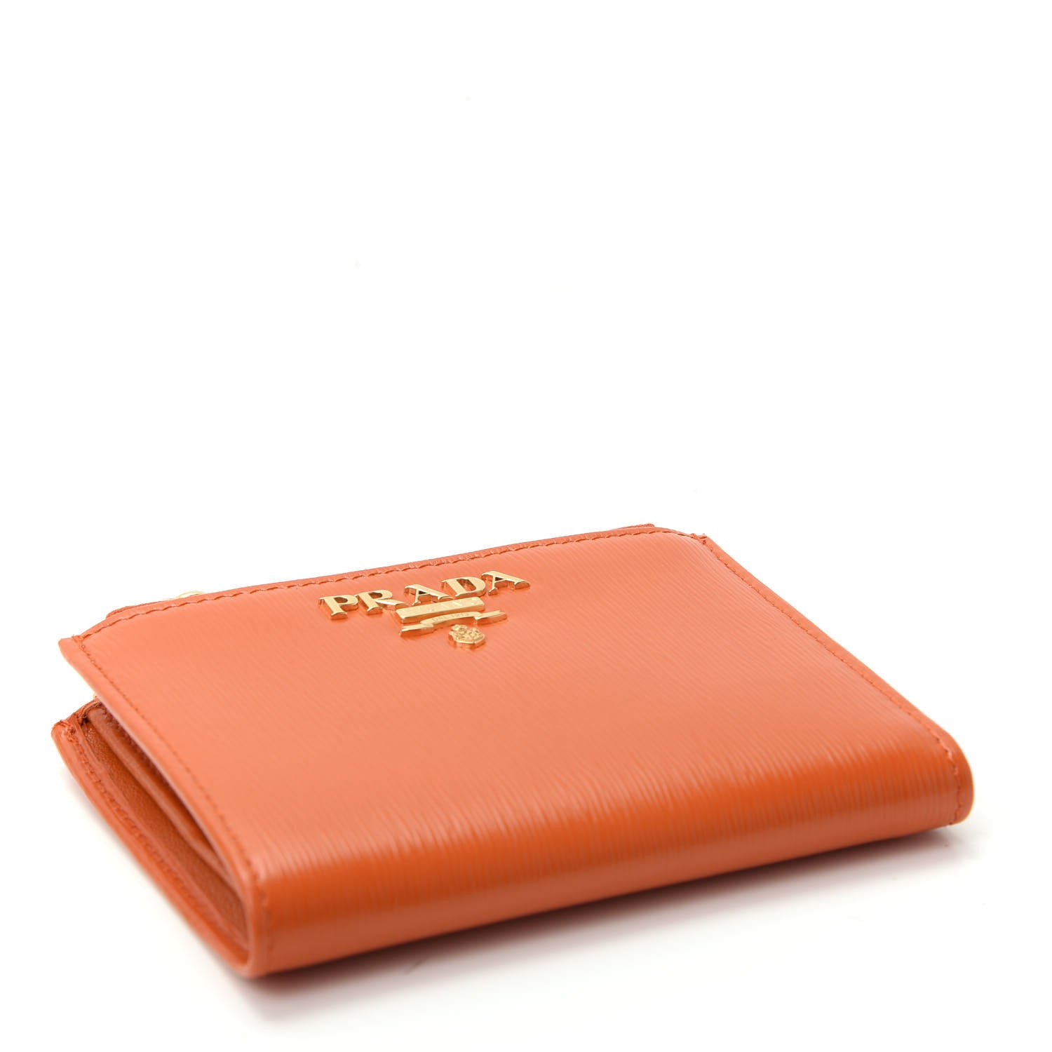 Prada Vitello Move Wallet Papaya 3 of 7