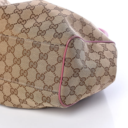 Gucci Monogram Margaux Calfskin Medium Sukey Tote Beige Ebony Vintage Rose 7 of 16