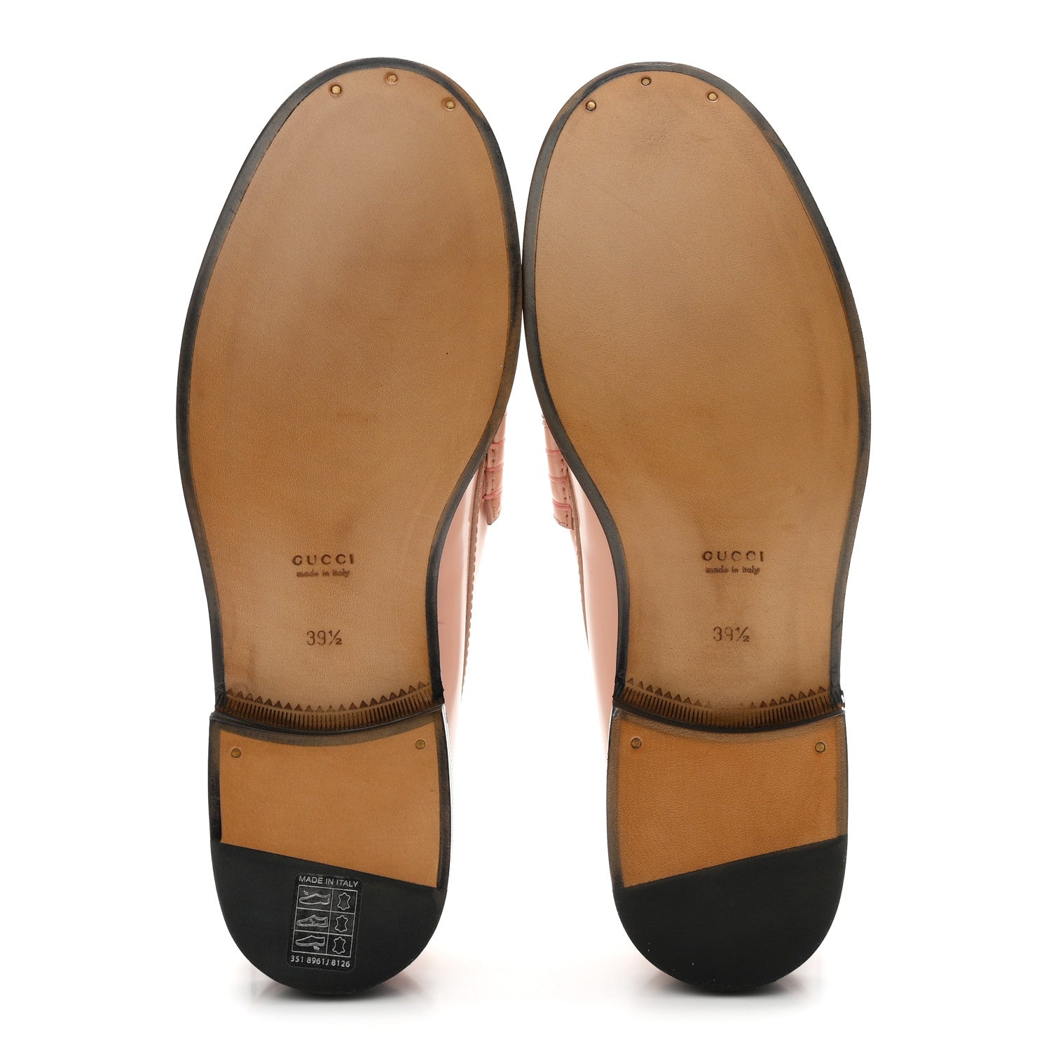 Gucci Millennial Ribot Cut Out Interlocking G Loafers 39.5 Perfect Pink 6 of 10