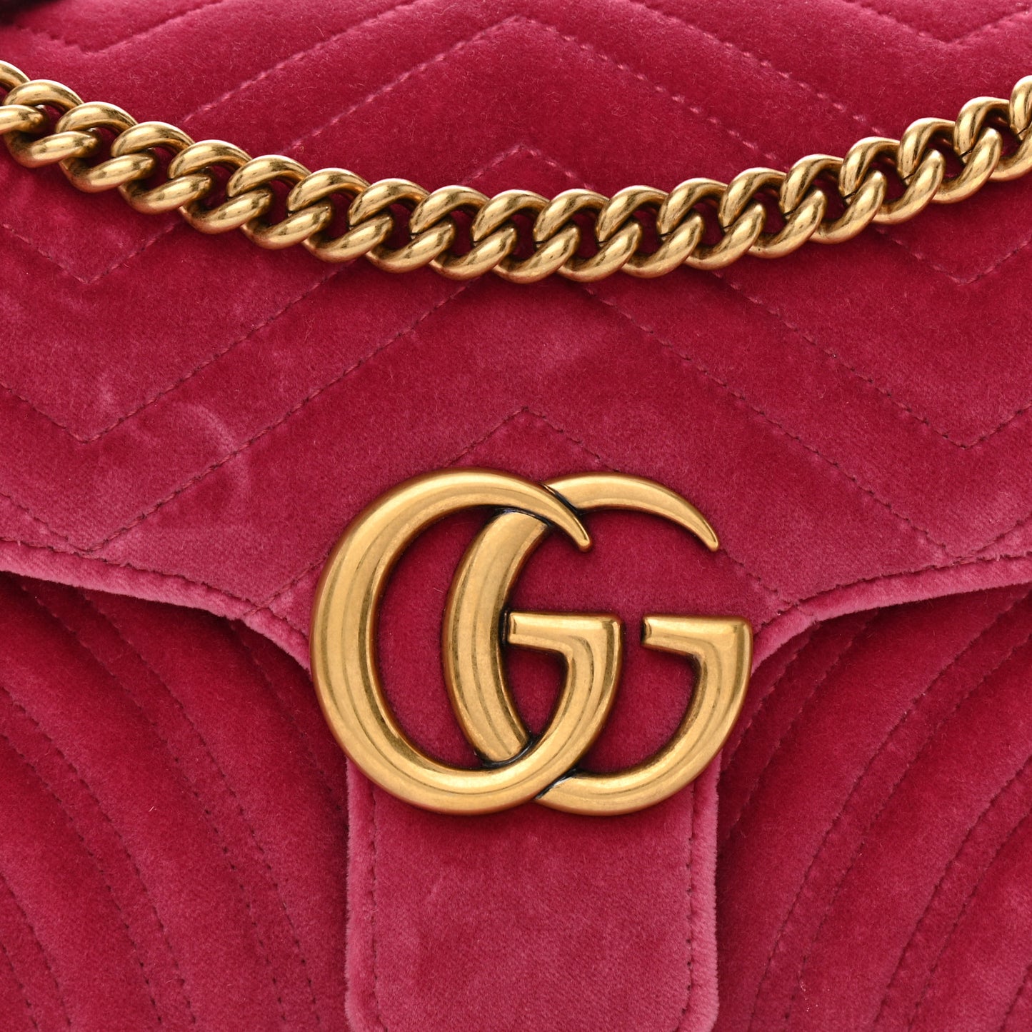 Velvet Matelasse Small GG Marmont Shoulder Bag Light Raspberry Rose
