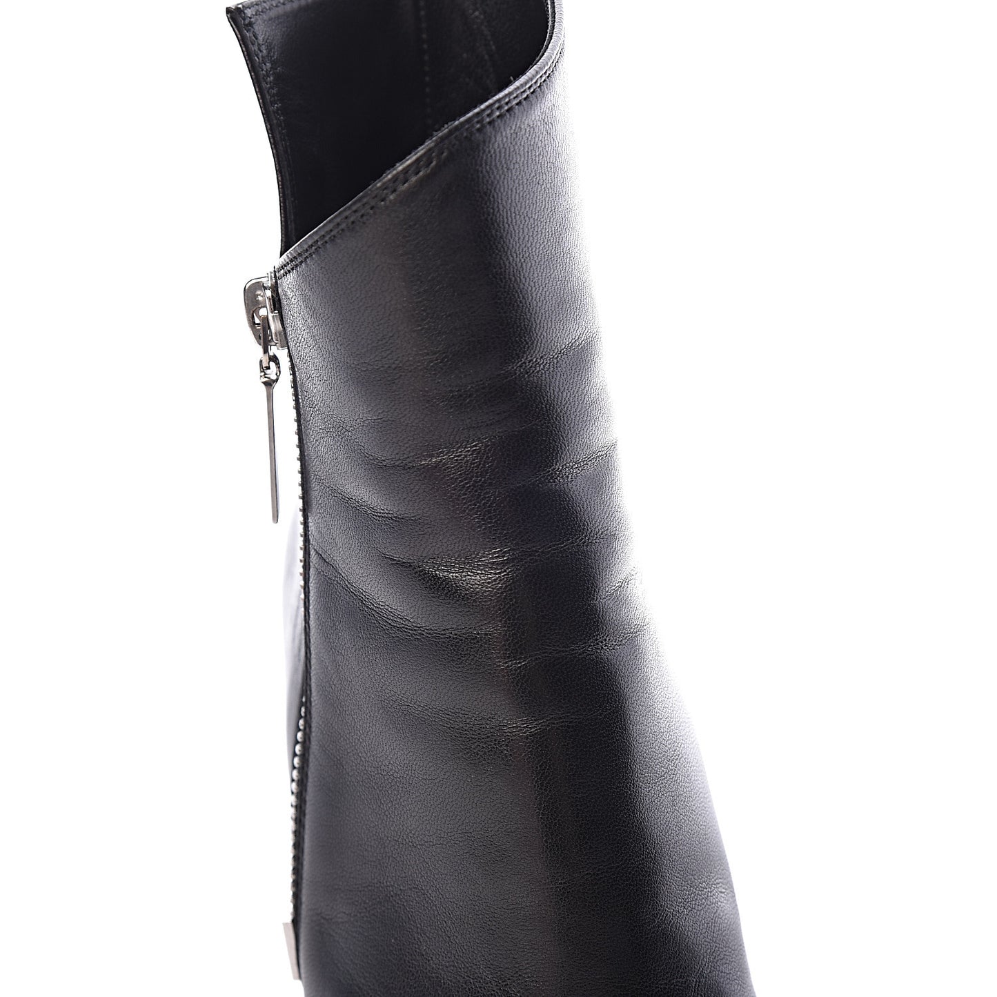 Calfskin Niki 105 Wedge Booties 35.5 Black