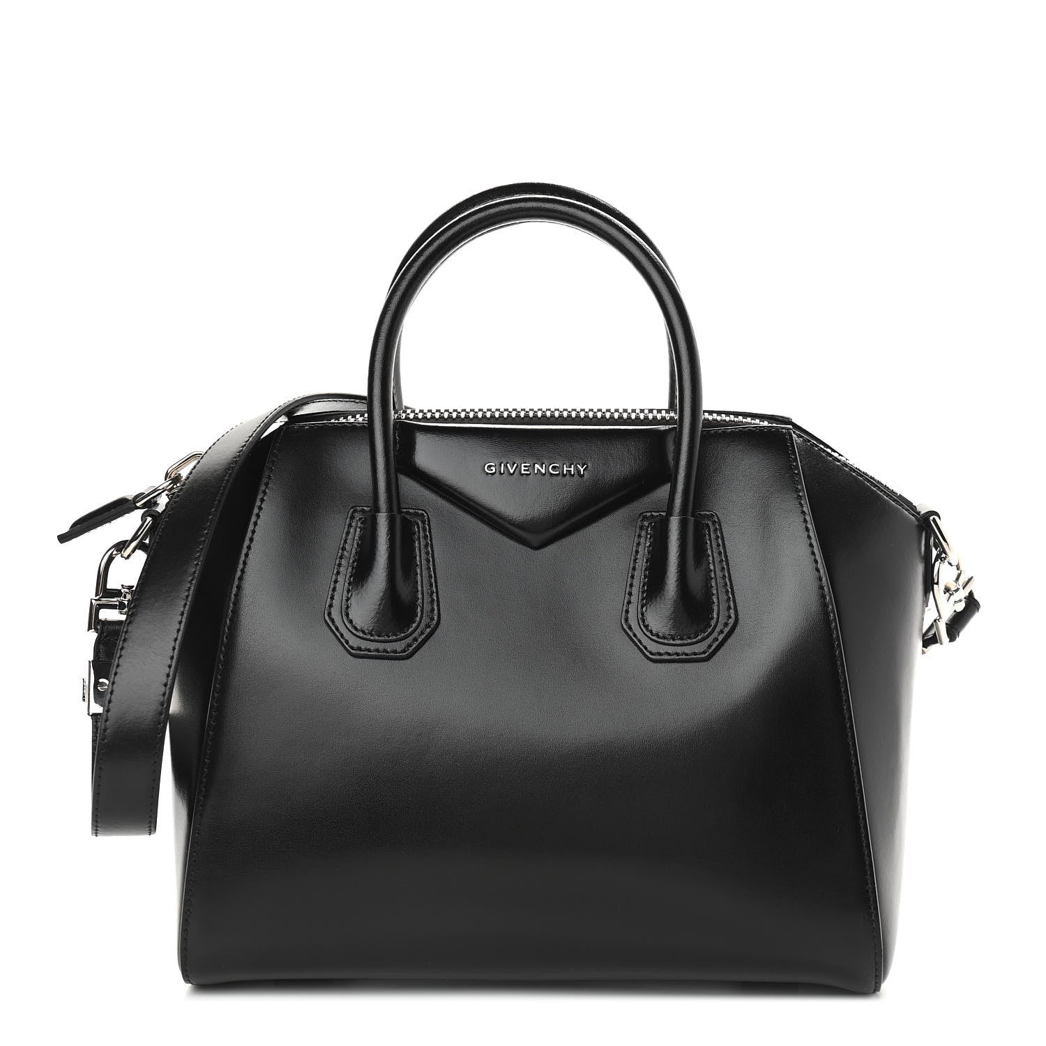 Givenchy Shiny Lord Calfskin Small Antigona Black 1 of 11