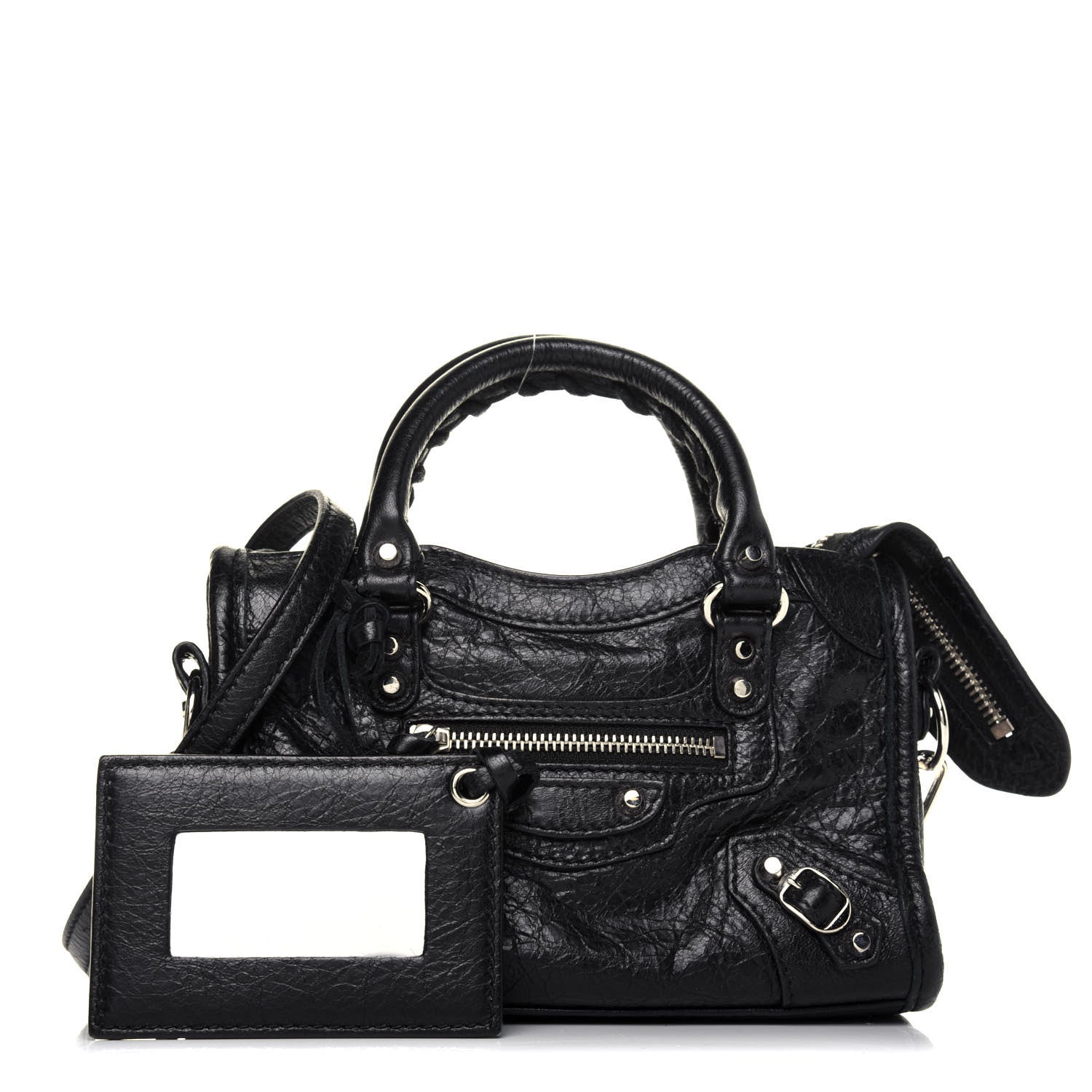 Balenciaga Agneau Classic Silver Hardware Nano City Black 1 of 14