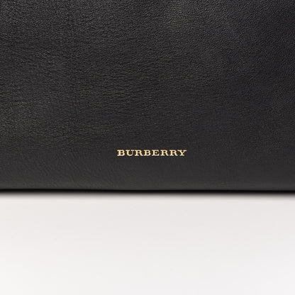 Burberry Smooth Calfskin Medium Banner Tote Black 9 of 16