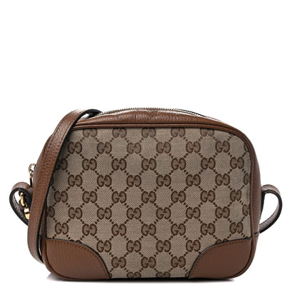 Gucci Monogram Mini Bree Messenger Bag Beige Tabacco 1 of 15