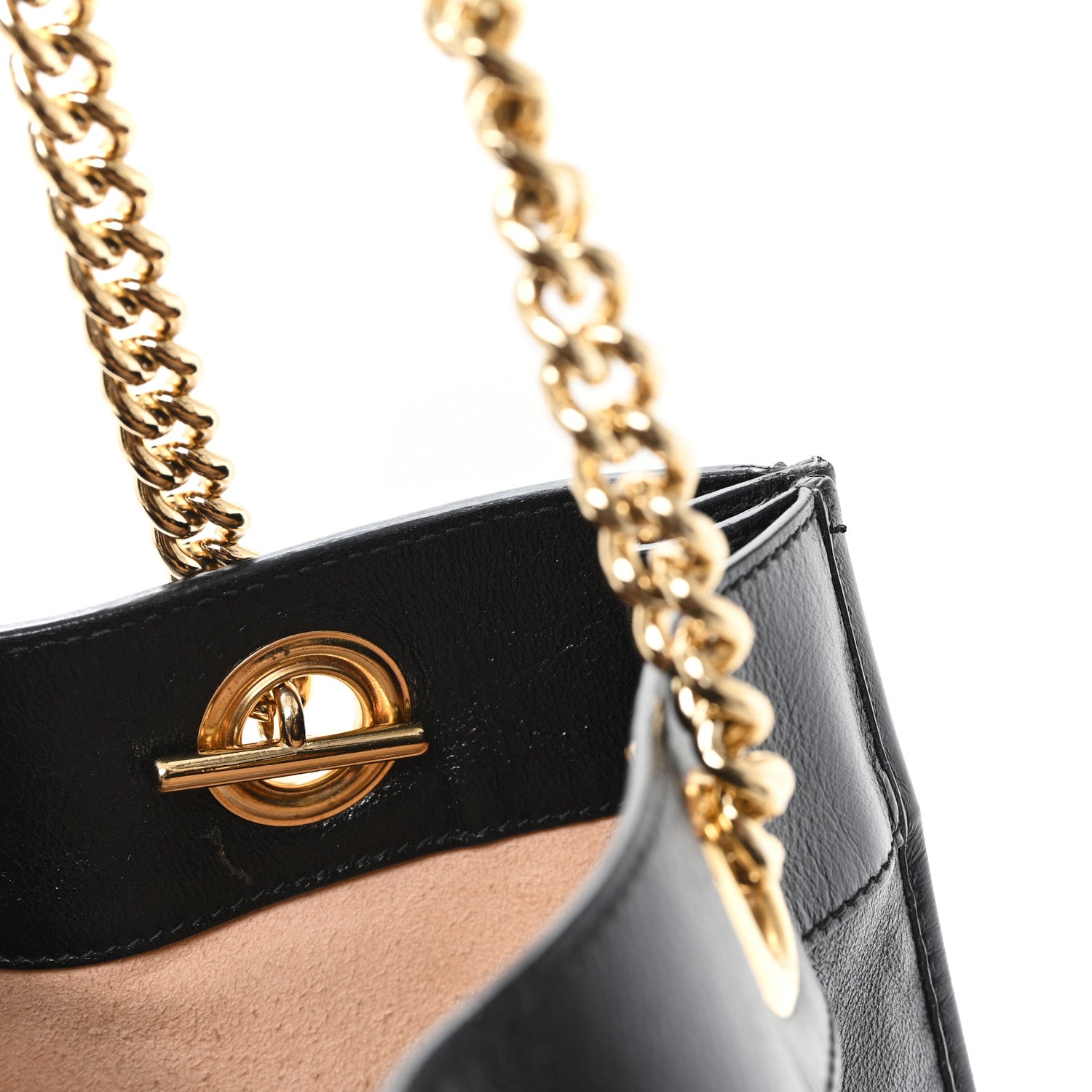 Gucci Calfskin Large Rajah Chain Tote Black 14 of 14