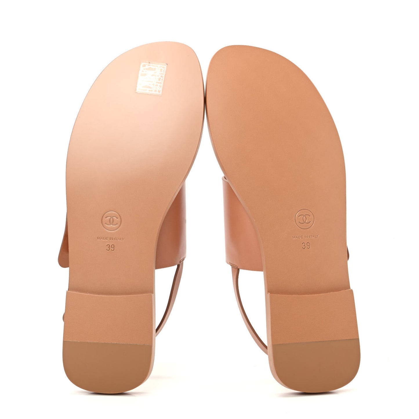 Goatskin CC Sandals 39 Brown