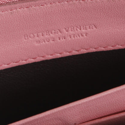 Bottega Veneta Nappa Intrecciato Zip Around Wallet Petal Pink 9 of 11
