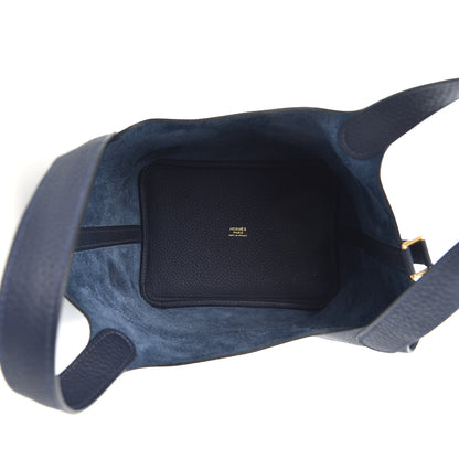 Hermes Taurillon Clemence Picotin Lock 18 PM Bleu Nuit 5 of 10