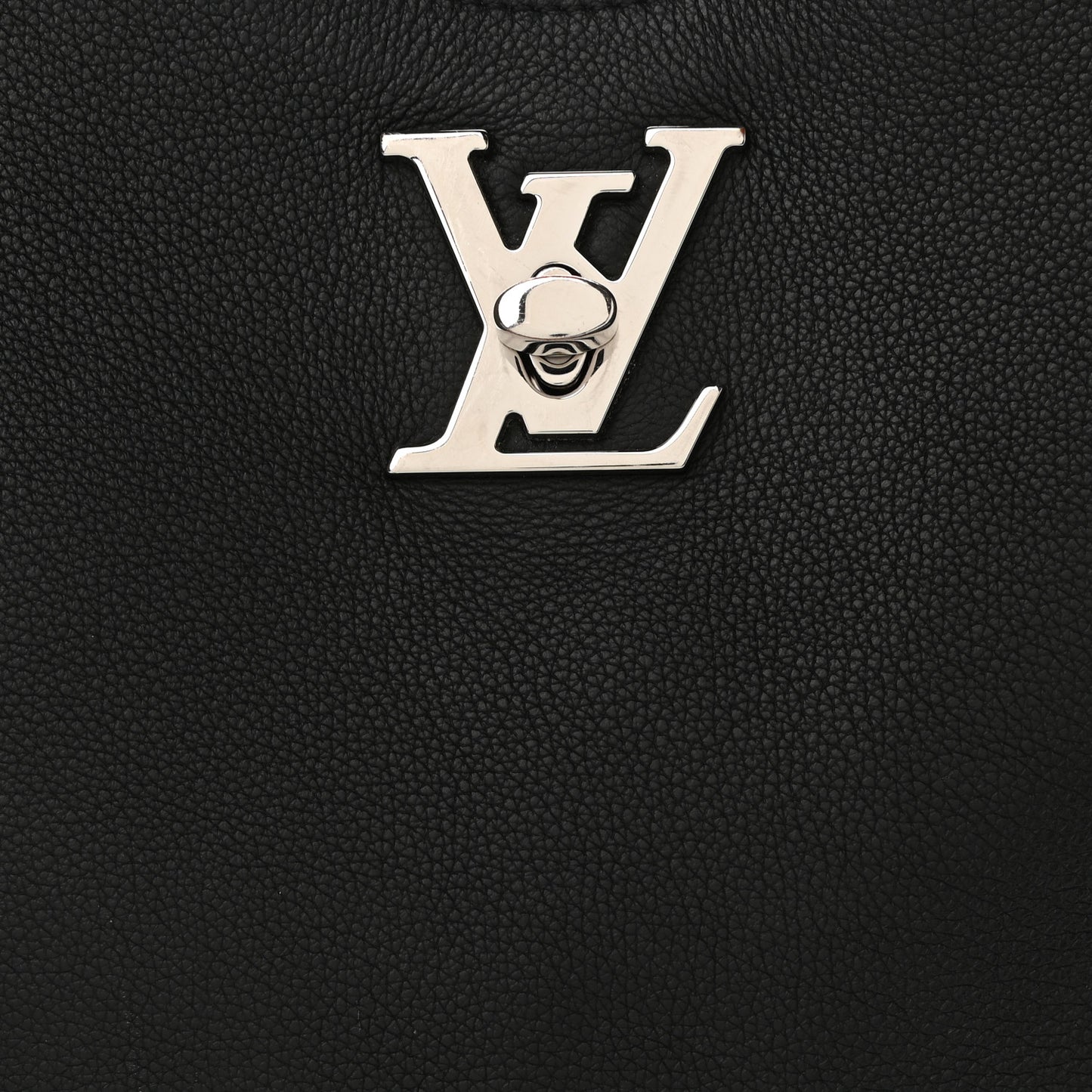 Calfskin Lockme Hobo Black