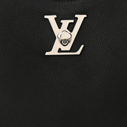 Louis Vuitton Calfskin Lockme Hobo Black 11 of 14