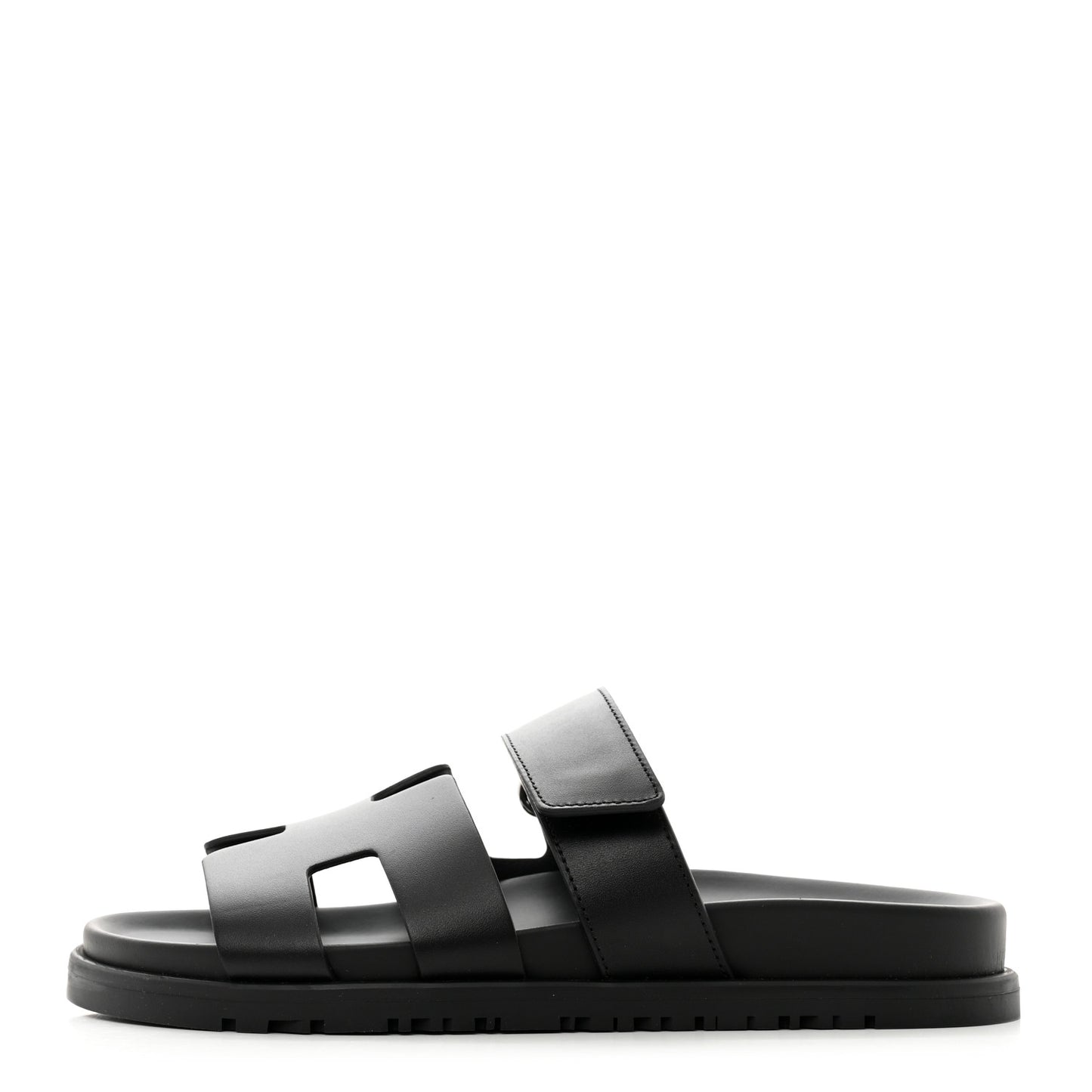 Calfskin Womens Chypre Sandals 35.5 Black