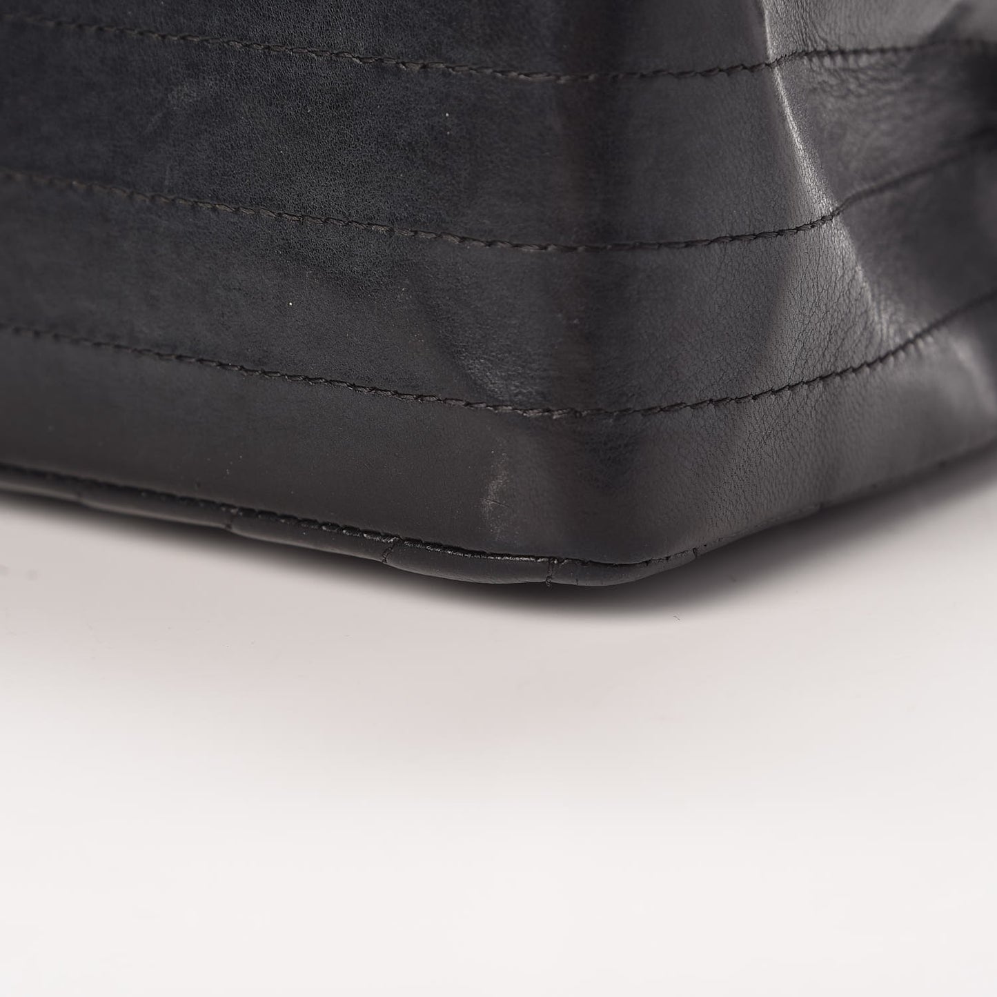 Lambskin Chevron Quilted Mini Rectangular Flap So Black