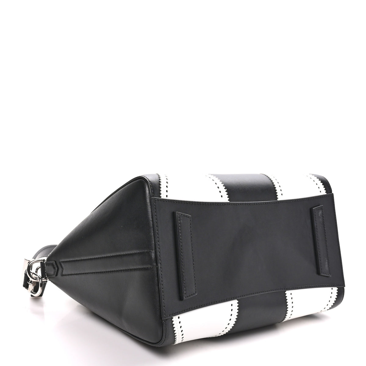 Calfskin Brogue Medium Antigona Black White