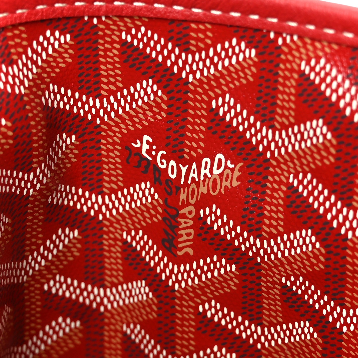 Goyardine Reversible Mini Anjou Red