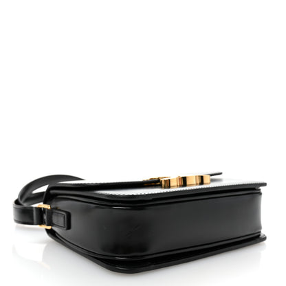 Celine Shiny Calfskin Teen Triomphe Black 4 of 9