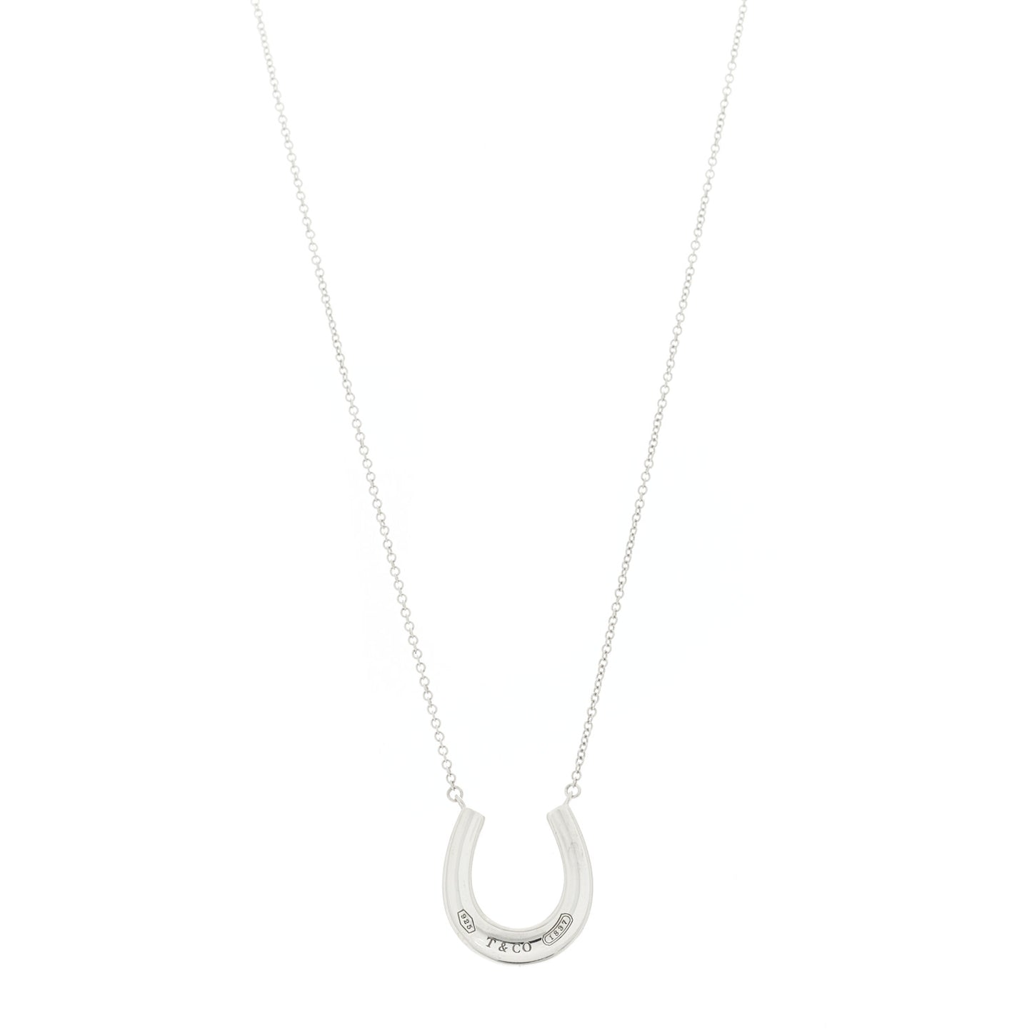 Sterling Silver 1837 Horseshoe Pendant Necklace