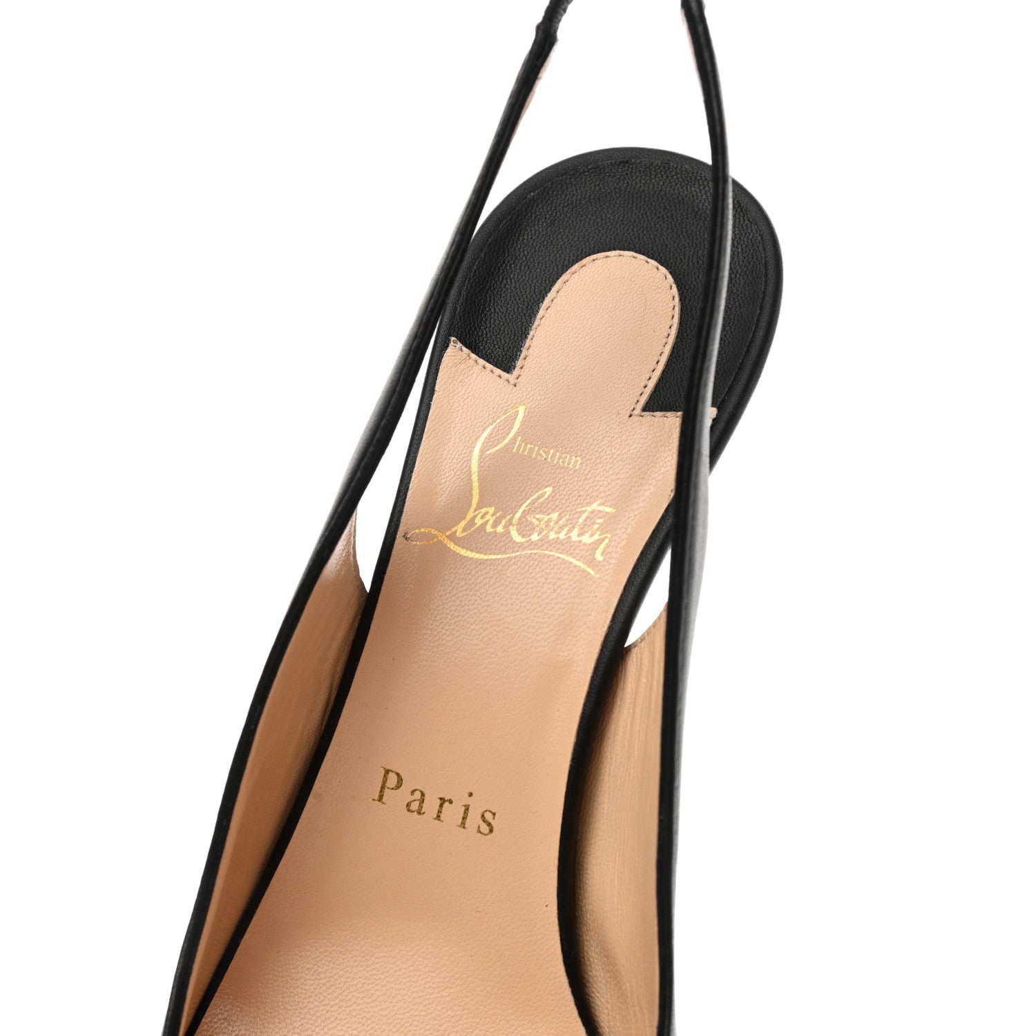 Christian Louboutin Nappa Clare Sling 80 Pumps 38.5 Black 7 of 8