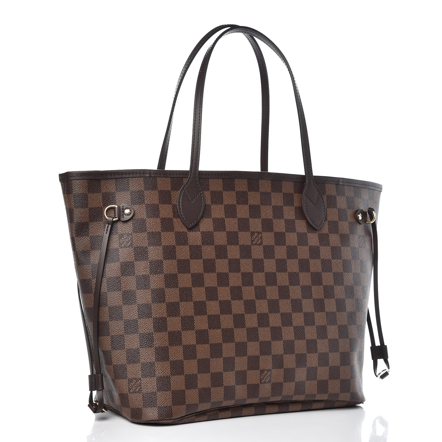 Louis Vuitton Damier Ebene Neo Neverfull MM Rose Ballerine 3 of 10