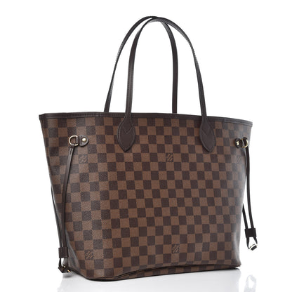 Louis Vuitton Damier Ebene Neo Neverfull MM Rose Ballerine 3 of 10