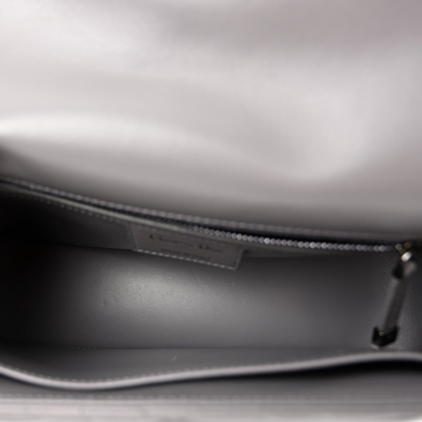 Calfskin Macrocannage Medium Caro Bag Iron Grey