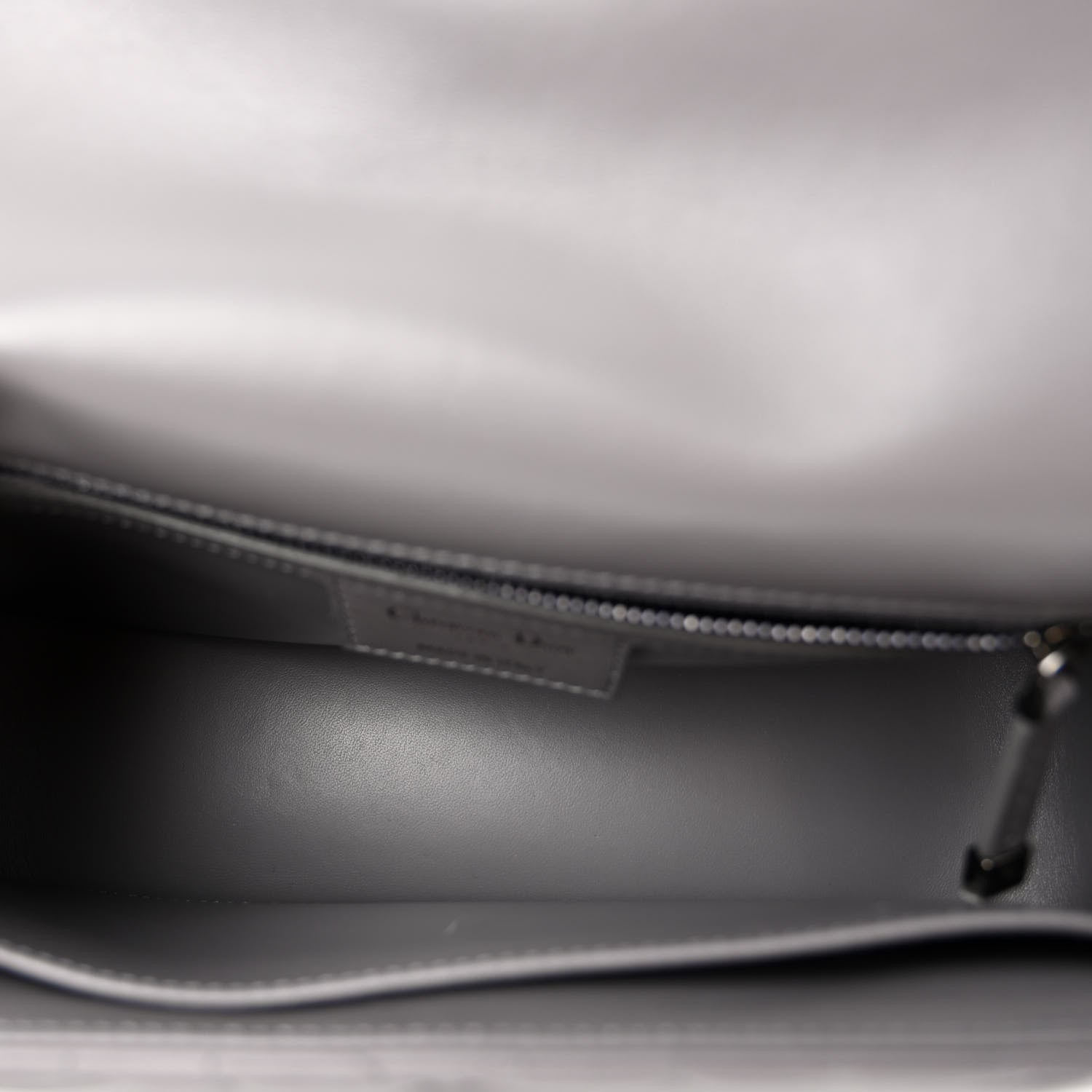 Christian Dior Calfskin Macrocannage Medium Caro Bag Iron Grey 5 of 10