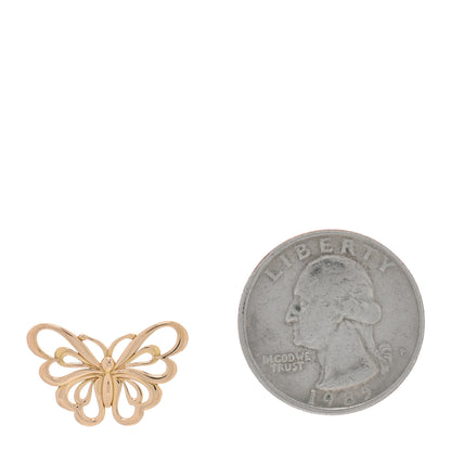 Tiffany 18K Rose Gold Butterfly Pendant 2 of 3
