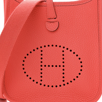 Hermes Taurillon Clemence Evelyne TPM Rouge Pivoine 8 of 14