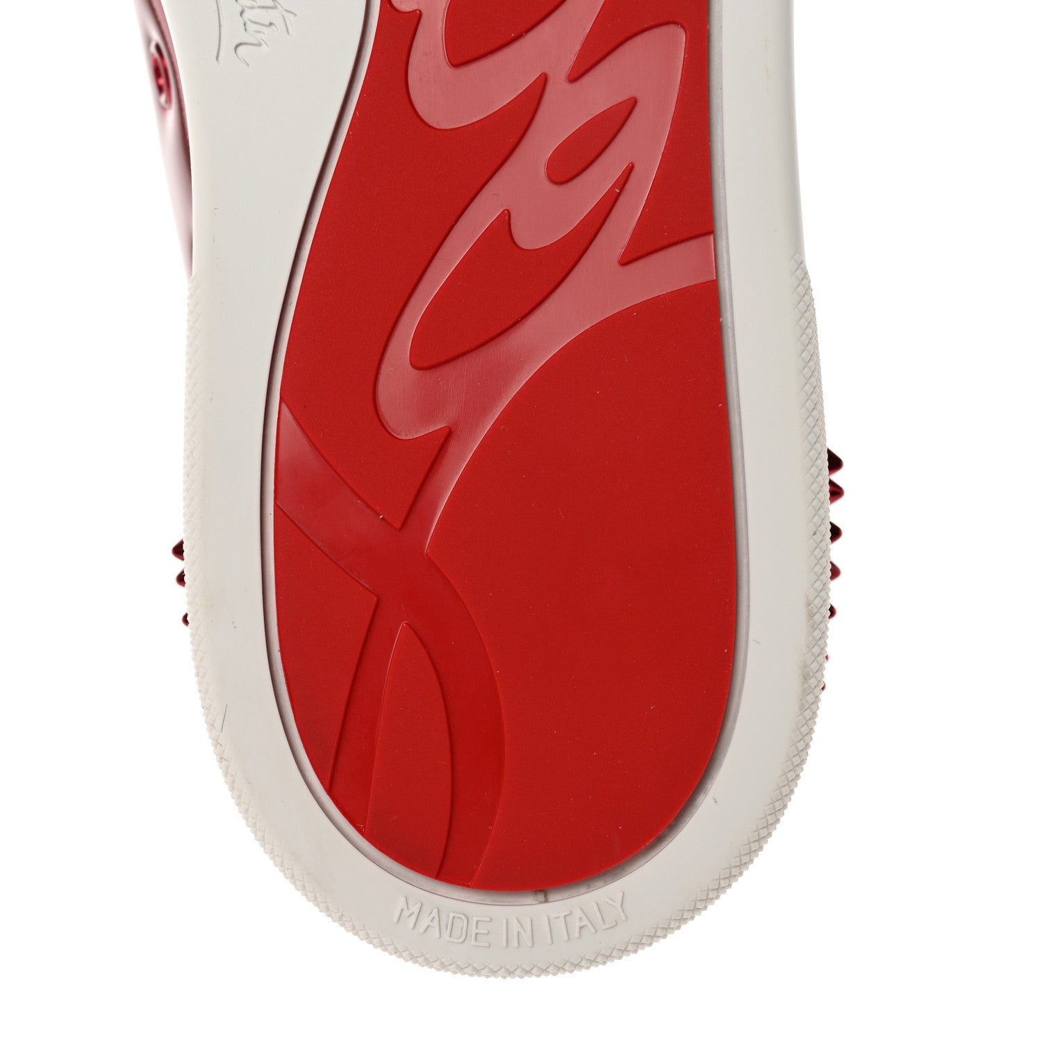 Christian Louboutin Metallic Patent Mens Seavaste 2 Orlato Flat Sneakers 42 Red 6 of 15