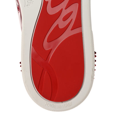 Christian Louboutin Metallic Patent Mens Seavaste 2 Orlato Flat Sneakers 42 Red 6 of 15