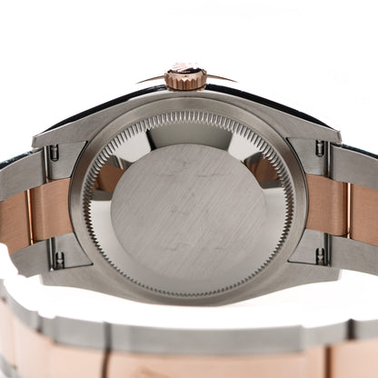 Rolex Stainless Steel 18K Everose Gold 36mm Oyster Perpetual Datejust Watch Slate 126231 4 of 5
