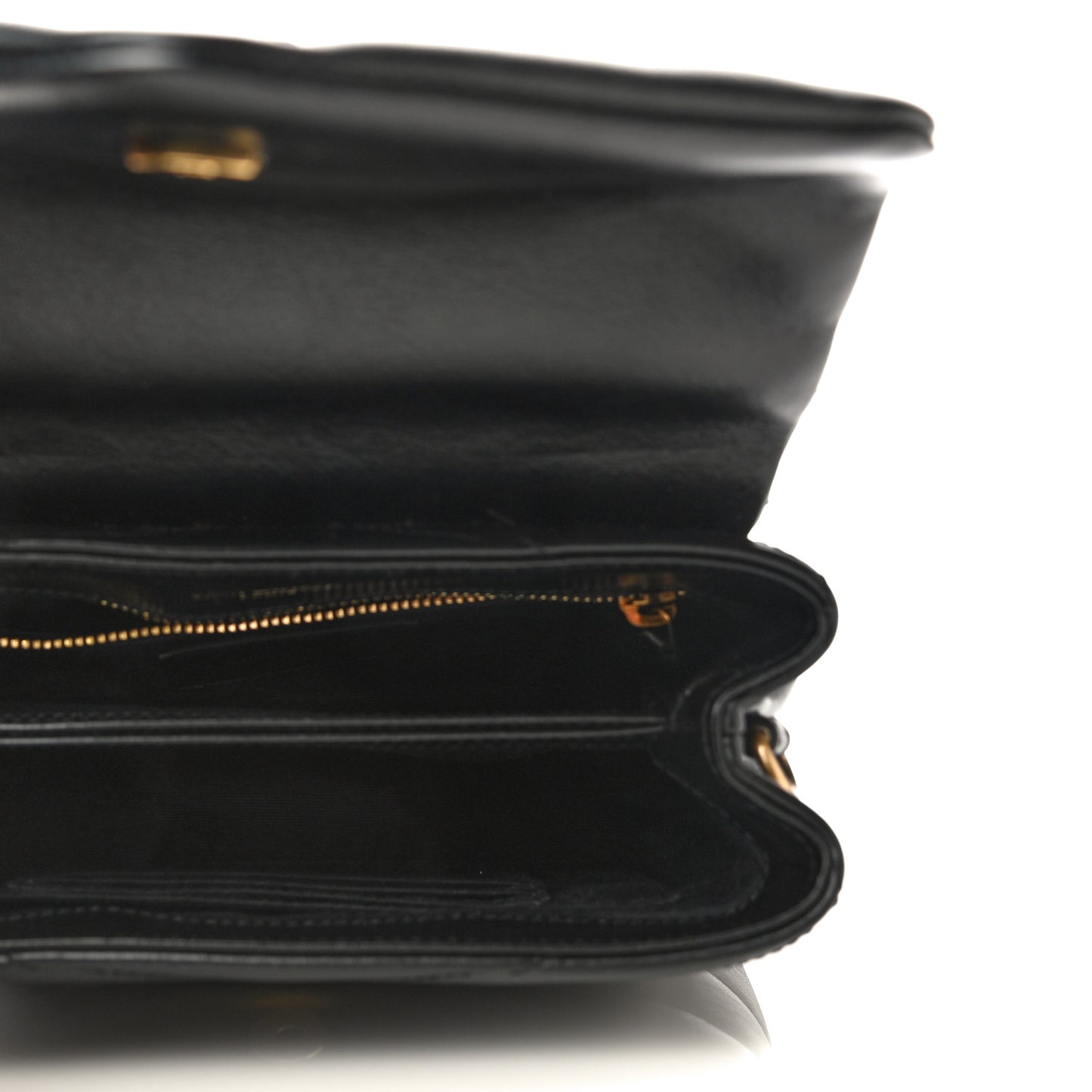 Calfskin Y Quilted Monogram Toy Loulou Crossbody Bag Black