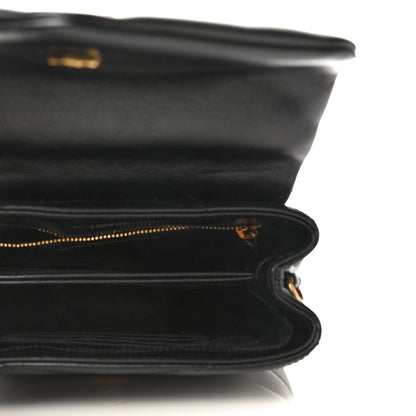 Saint Laurent Calfskin Y Quilted Monogram Toy Loulou Crossbody Bag Black 4 of 12