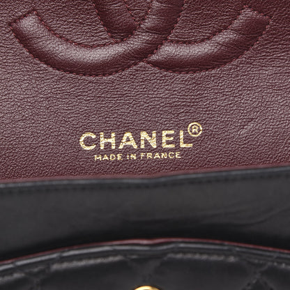Chanel Lambskin Quilted Medium Double Flap Black 6 of 15