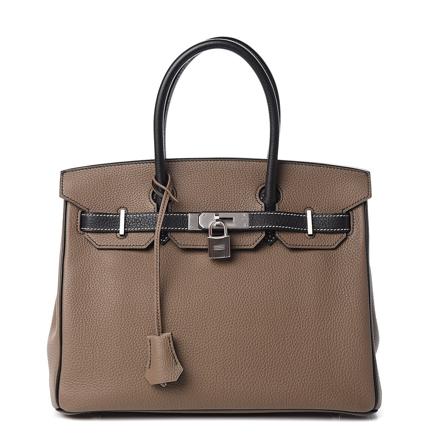 Togo Horseshoe Birkin 30 Black Etoupe