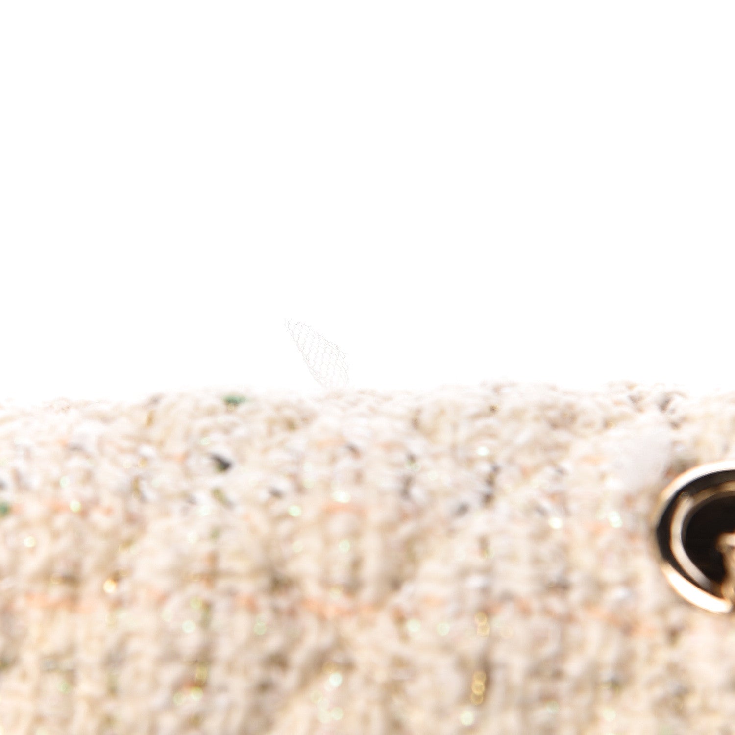 Chanel Tweed Quilted Mini Rectangular Flap Off White 8 of 14