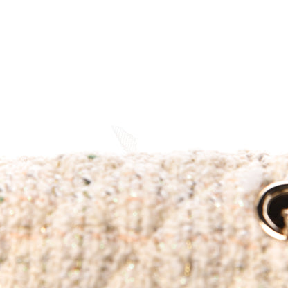 Chanel Tweed Quilted Mini Rectangular Flap Off White 8 of 14