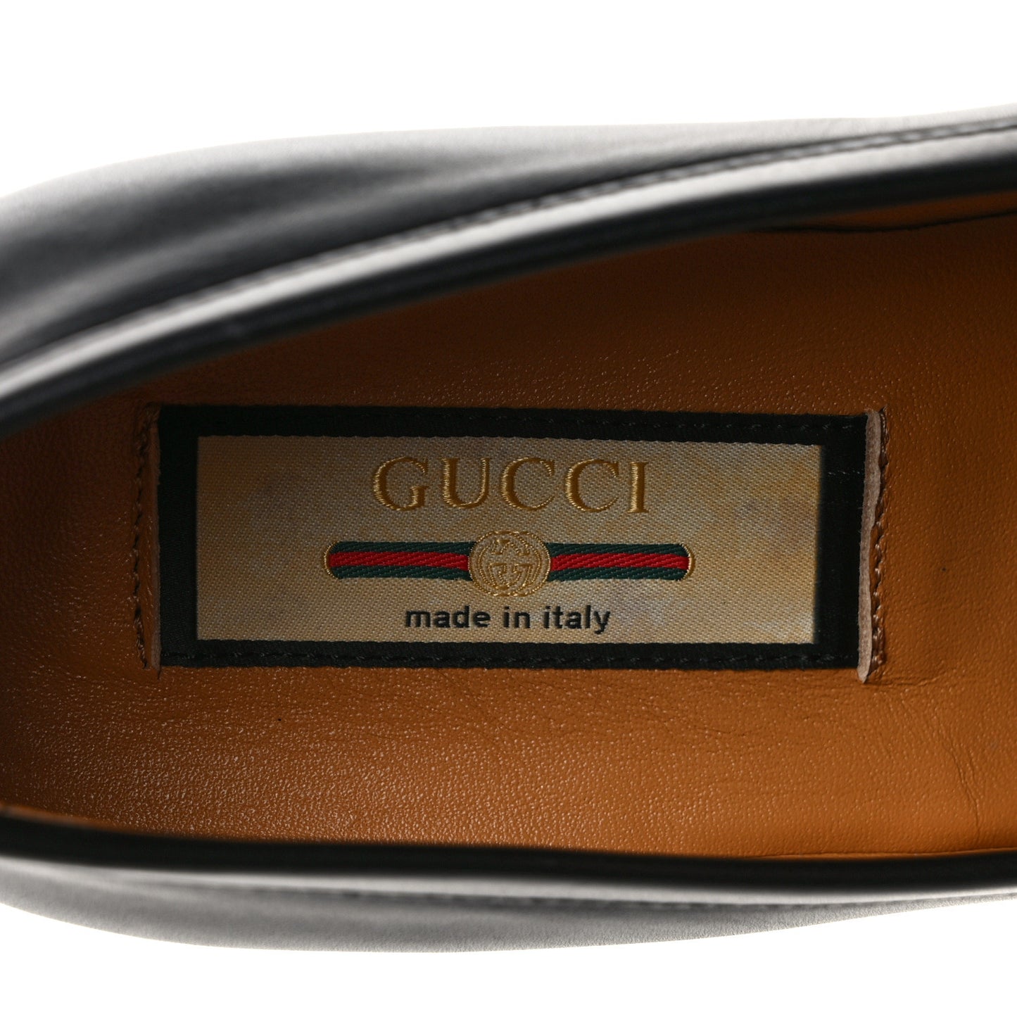 Calfskin Web Interlocking G Tassel Loafers 36 Black
