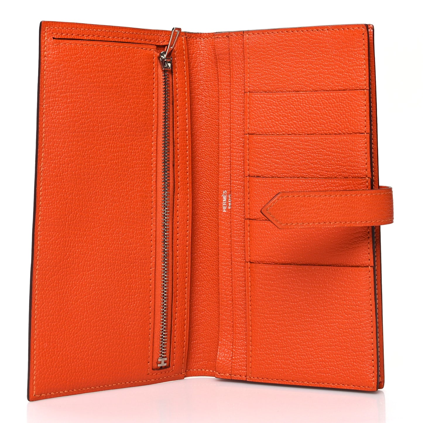 Chevre Mysore Bearn Gusset Wallet Feu