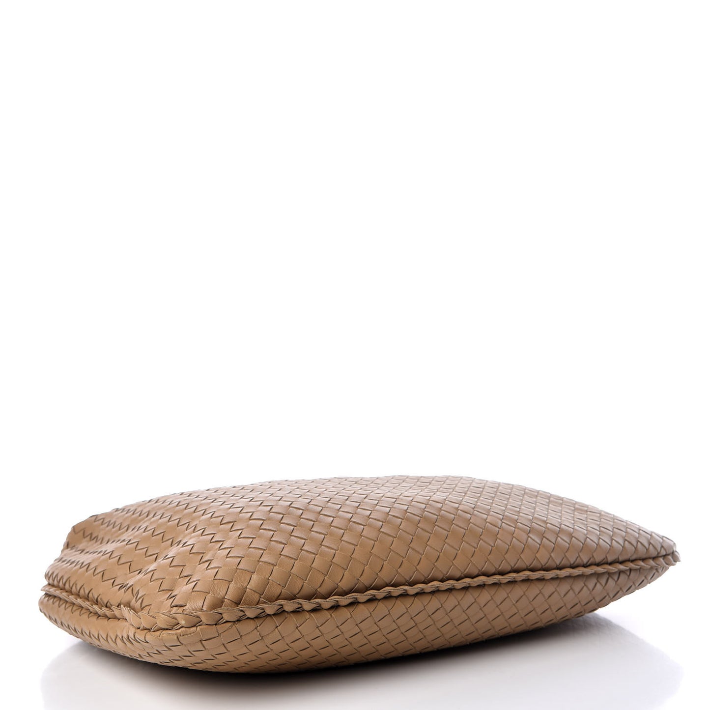 Nappa Intrecciato Large Veneta Hobo Camel