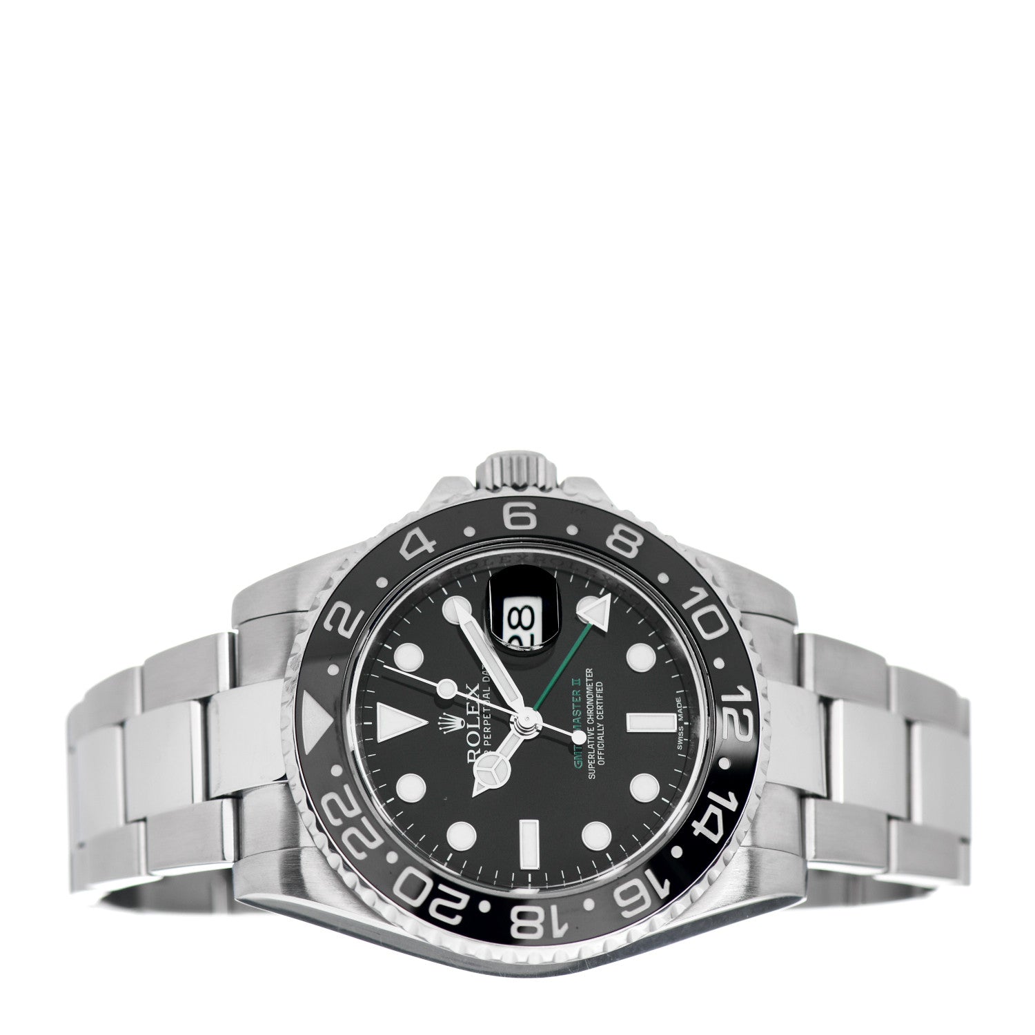 Rolex Stainless Steel 40mm Oyster Perpetual Date GMT Master II Watch Black 116710LN 2 of 5