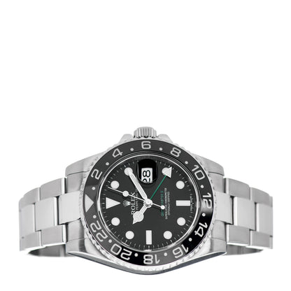Rolex Stainless Steel 40mm Oyster Perpetual Date GMT Master II Watch Black 116710LN 2 of 5