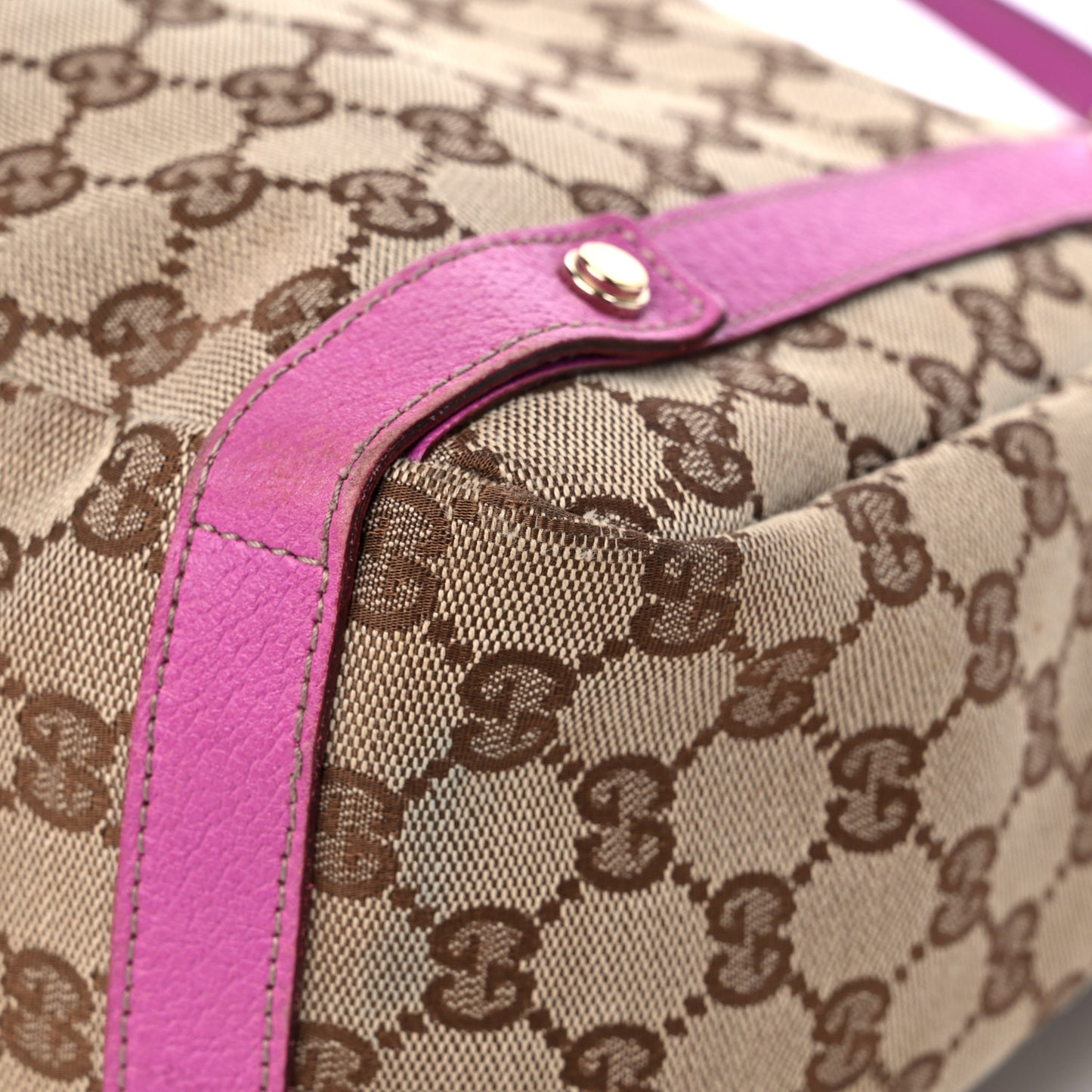 Monogram Medium Abbey Shoulder Bag Pink
