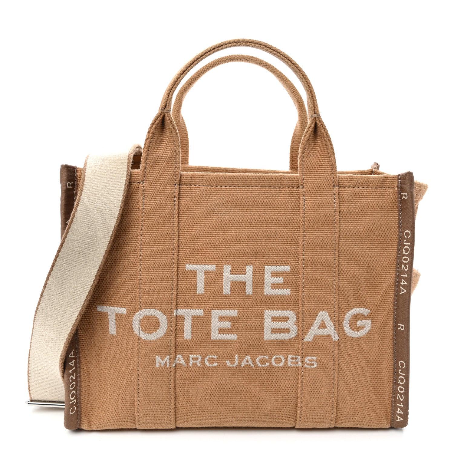 Marc Jacobs Jacquard Medium The Traveler Tote Bag Camel 1 of 11
